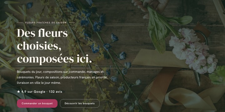 Modèle pour fleuriste