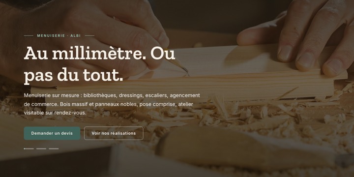 Modèle pour menuisier, artisan