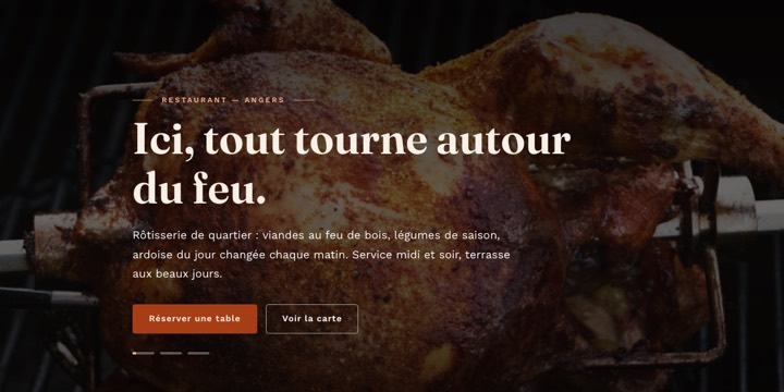 Modèle pour restaurant