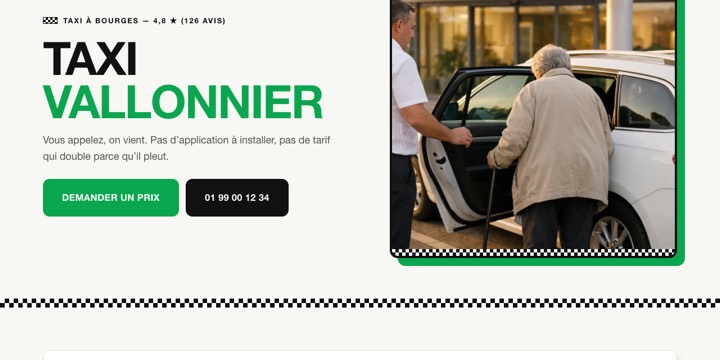 Modèle pour taxi de ville