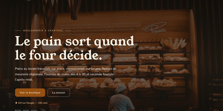 Modèle pour boulangerie