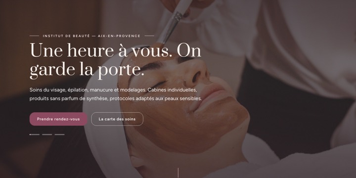 Modèle pour institut de beauté