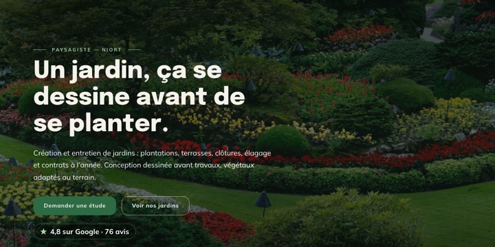 Modèle pour paysagiste