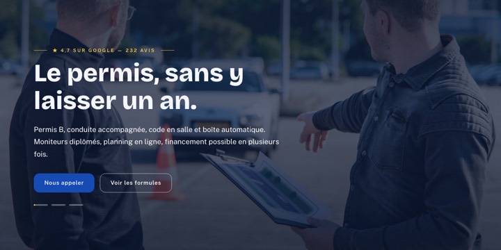 Modèle pour auto-école