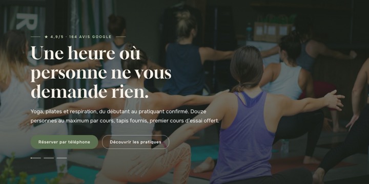 Modèle pour yoga, bien-être
