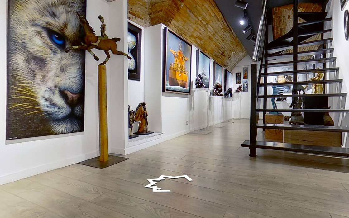 Vue de la visite virtuelle — Galerie d’art — Toulouse