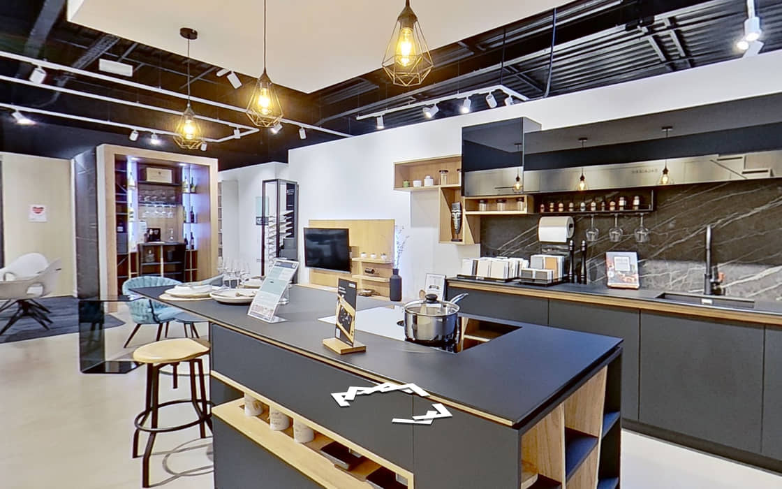 Vue de la visite virtuelle — Showroom de cuisines — Bretagne