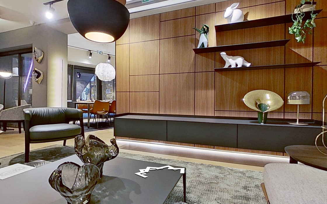 Vue de la visite virtuelle — Showroom de décoration — Lyon
